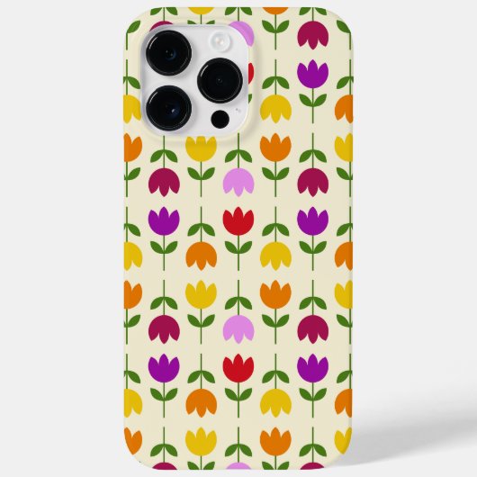 Scandinavische stijl Kleurrijk op CRM Bloempatroon Case-Mate iPhone Case (Achterkant)