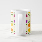 Scandinavische stijl Kleurrijk op CRM Bloempatroon Grote Koffiekop (Achterkant)