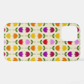 Scandinavische stijl Kleurrijk op CRM Bloempatroon iPhone Hoesje (Achterkant horizontaal)