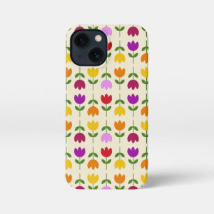 Scandinavische stijl Kleurrijk op CRM Bloempatroon iPhone 13 Mini Hoesje