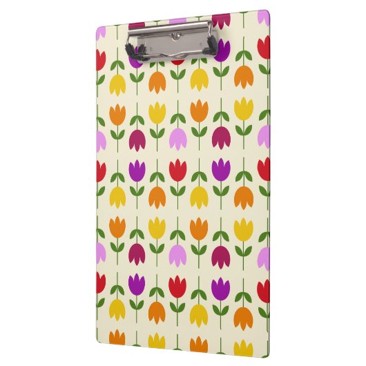 Scandinavische stijl Kleurrijk op CRM Bloempatroon Klembord (Links)