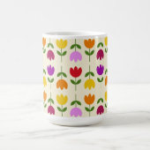 Scandinavische stijl Kleurrijk op CRM Bloempatroon Koffiemok (Center)