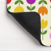 Scandinavische stijl Kleurrijk op CRM Bloempatroon Muismat (Hoek)