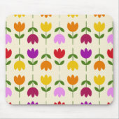 Scandinavische stijl Kleurrijk op CRM Bloempatroon Muismat (Voorkant)