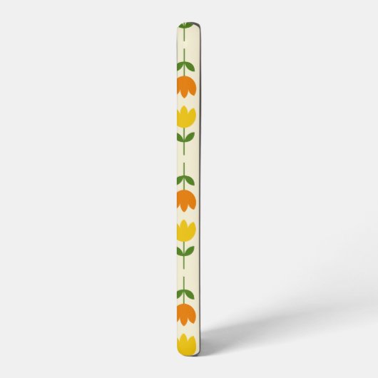 Scandinavische stijl Kleurrijk op CRM Bloempatroon Samsung Galaxy Hoesje (Linkerkant)