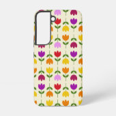 Scandinavische stijl Kleurrijk op CRM Bloempatroon Samsung Galaxy Hoesje (Achterkant)