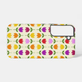 Scandinavische stijl Kleurrijk op CRM Bloempatroon Samsung Galaxy Hoesje (Achterkant horizontaal)