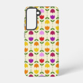 Scandinavische stijl Kleurrijk op CRM Bloempatroon Samsung Galaxy Hoesje (Achterkant)