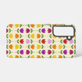 Scandinavische stijl Kleurrijk op CRM Bloempatroon Samsung Galaxy Hoesje (Achterkant horizontaal)