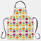 Scandinavische stijl Kleurrijk op CRM Bloempatroon Schort (Voorkant)
