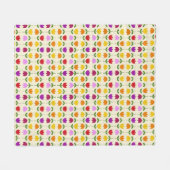 Scandinavische Stijl Kol op CRM Bloem RPT Patroon Fleece Deken (Voorkant (Horizontaal))