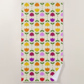 Scandinavische Stijl Kol op CRM Bloem RPT Patroon Strandlaken (Voorkant)