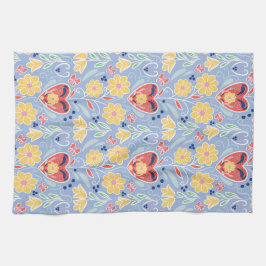 Scandinavische stijl kunst keukenhanddoek in koren