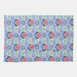 Scandinavische stijl kunst keukenhanddoek vogels o