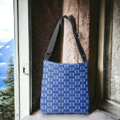 Scandinavische stijl Modern Blauw Fair Design Crossbody Tas