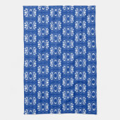 Scandinavische stijl Modern Blauw Fair Design Theedoek (Verticaal)
