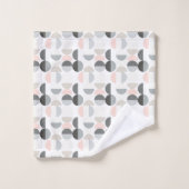 Scandinavische stijl Semi-Circle Pattern Bad Handdoek (Wasdoekje)