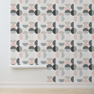 Scandinavische stijl Semi-Circle Pattern Behang