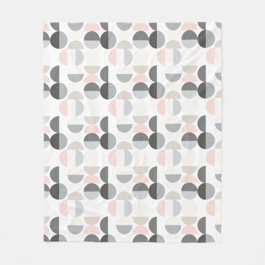 Scandinavische stijl Semi-Circle Pattern Fleece Deken (Voorkant)