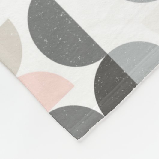 Scandinavische stijl Semi-Circle Pattern Fleece Deken (Hoek)