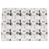 Scandinavische stijl Semi-Circle Pattern Groot Cadeauzakje (Voorkant)