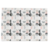 Scandinavische stijl Semi-Circle Pattern Groot Cadeauzakje (Achterkant)