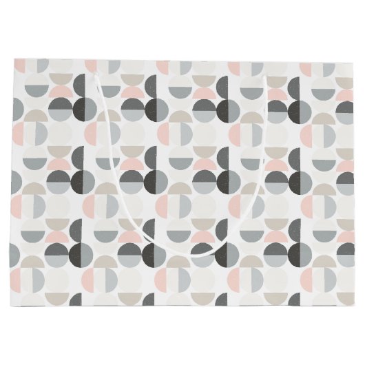 Scandinavische stijl Semi-Circle Pattern Groot Cadeauzakje (Achterkant)