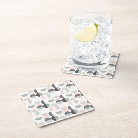 Scandinavische stijl Semi-Circle Pattern Kartonnen Onderzetters (Insitu)