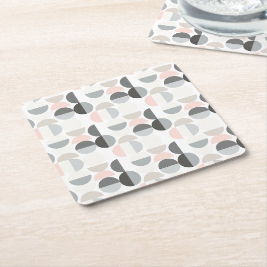 Scandinavische stijl Semi-Circle Pattern Kartonnen Onderzetters (Schuin)