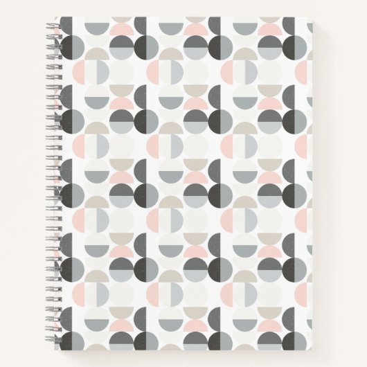 Scandinavische stijl Semi-Circle Pattern Notitieboek (Voorkant)