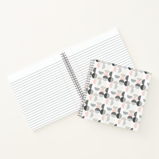 Scandinavische stijl Semi-Circle Pattern Notitieboek (Binnen)