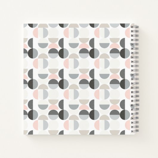 Scandinavische stijl Semi-Circle Pattern Notitieboek (Achterkant)