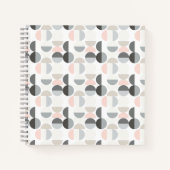 Scandinavische stijl Semi-Circle Pattern Notitieboek (Voorkant)