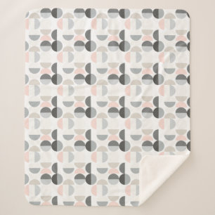 Scandinavische stijl Semi-Circle Pattern Sherpa Deken