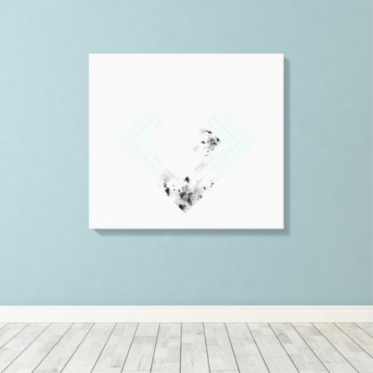 Scandinavische stijlbeschrijving canvas afdruk (Insitu (Houten vloer))