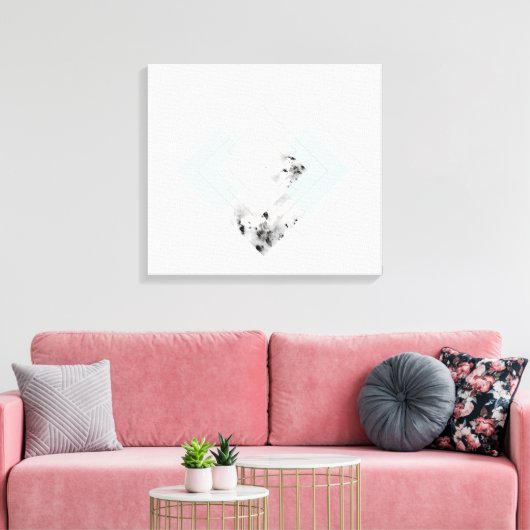 Scandinavische stijlbeschrijving canvas afdruk (Insitu (Woonkamer))