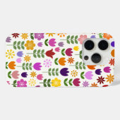 Scandinavische stijlbloemen groot patroonpatroon Case-Mate iPhone case (Achterkant (horizontaal))