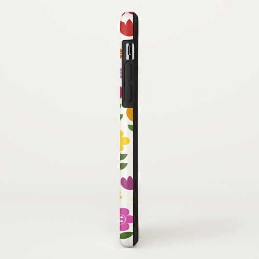 Scandinavische stijlbloemen groot patroonpatroon Case-Mate iPhone case (Achterkant/links)