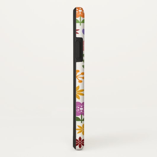 Scandinavische stijlbloemen groot patroonpatroon Case-Mate iPhone case (Achterkant/rechts)