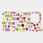 Scandinavische stijlbloemen groot patroonpatroon Case-Mate iPhone case (Achterkant (horizontaal))