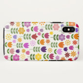Scandinavische stijlbloemen groot patroonpatroon Case-Mate iPhone case (Achterkant (horizontaal))