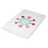 Scandinavische stijlbloemen, trappen en loopwiel badmat (Gekanteld)