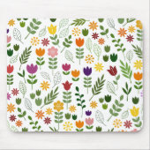 Scandinavische stijlflora en fauna Big Pattern Muismat (Voorkant)