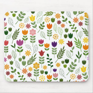 Scandinavische stijlflora en fauna Big Pattern Muismat
