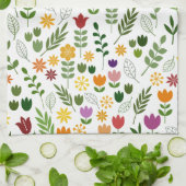 Scandinavische stijlflora en fauna theedoek (Gevouwen)