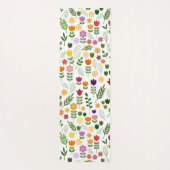 Scandinavische stijlflora en fauna yogamat (Achterkant)