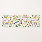 Scandinavische stijlflora en fauna yogamat (Voorkant (horizontaal))