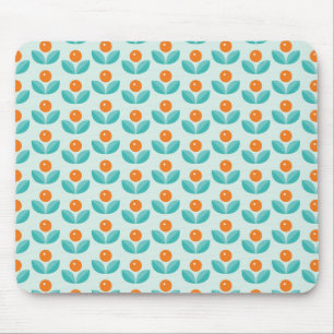Scandinavische stijlgeometrisch Oranje patroon Muismat