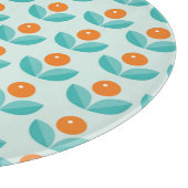 Scandinavische stijlgeometrisch Oranje patroon Snijplank (Hoek)