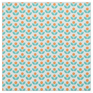 Scandinavische stijlgeometrisch Oranje patroon Stof
